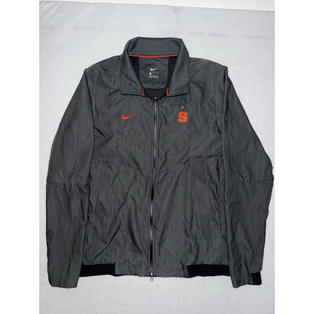 Team Issued Syracuse Warm Up Full Zip Jacket Nike Gray Mens M RARE